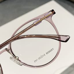 Gọng kính cận thời trang nam nữ NARO EYEWEAR  dáng tròn chống tia UV chất liệu nhựa cao cấp - 9898 5