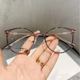Gọng kính cận thời trang nam nữ NARO EYEWEAR  dáng tròn chống tia UV chất liệu nhựa cao cấp - 9898 3