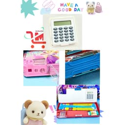 Hộp Bút Nhựa Hít Có Máy Tính/ Hộp Đựng Viết/  2 Ngăn Có Gọt Bút Chì và Máy Tính, Màu Sắc Đẹp (Giao Mẫu Ngẫu Nhiên) 2