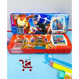 Hộp Bút Nhựa Hít Có Máy Tính/ Hộp Đựng Viết/  2 Ngăn Có Gọt Bút Chì và Máy Tính, Màu Sắc Đẹp (Giao Mẫu Ngẫu Nhiên) 4