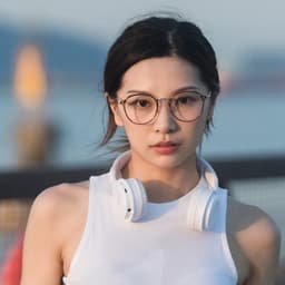 Gọng kính cận thời trang nam nữ ANDU dáng tròn chống tia UV chất liệu kim loại cao cấp - 9532 6