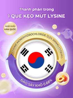 Kẹo mút bổ sung Lysine Hữu Cơ - Happy Vitamin - Hỗ trợ giúp hấp thu Canxi tốt hơn - Hộp 25 Que 7