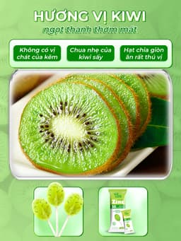 Kẹo Mút Bổ Sung Kẽm Hữu Cơ Cho Bé Happy Vitamin - hỗ trợ ăn ngon miệng, hấp thu dinh dưỡng Hộp 25 Que 12