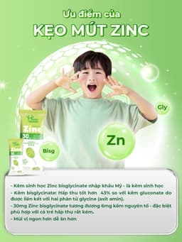 Kẹo Mút Bổ Sung Kẽm Hữu Cơ Cho Bé Happy Vitamin - hỗ trợ ăn ngon miệng, hấp thu dinh dưỡng Hộp 25 Que 7