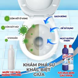 Nước Tẩy Bồn Cầu, Nhà Tắm Vixol Oxy700ml 3