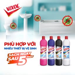 Nước Tẩy Bồn Cầu, Nhà Tắm Vixol Oxy700ml 7