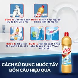 Nước Tẩy Bồn Cầu, Nhà Tắm Vixol Oxy700ml 8