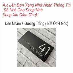 Bảng số nhà sang trọng mica kết hợp alu SANG TRỌNG 6