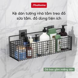 Kệ Dán Tường Đựng Đồ Nhà Tắm Đồ Đa Năng JYoohome Giá Đựng Đồ Nhà Tắm, Nhà Vệ Sinh Sữa Tắm Dầu Gội 1