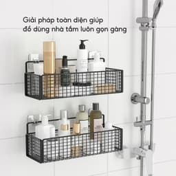 Kệ Dán Tường Đựng Đồ Nhà Tắm Đồ Đa Năng JYoohome Giá Đựng Đồ Nhà Tắm, Nhà Vệ Sinh Sữa Tắm Dầu Gội 4