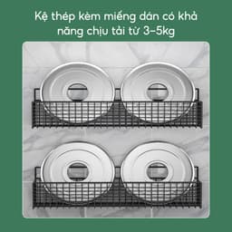 Kệ Dán Tường Đựng Đồ Nhà Tắm Đồ Đa Năng JYoohome Giá Đựng Đồ Nhà Tắm, Nhà Vệ Sinh Sữa Tắm Dầu Gội 6