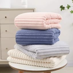 Khăn tắm to, khăn choàng tắm, khăn tắm dày thấm hút nước cực tốt dạng sóng mềm mịn 70x140cm 4