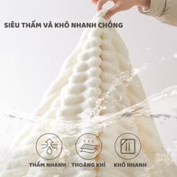 Khăn tắm to, khăn choàng tắm, khăn tắm dày thấm hút nước cực tốt dạng sóng mềm mịn 70x140cm 3