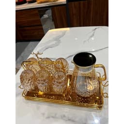 Bình Thủy Tinh Chịu Nhiệt 1.5L Có Quai Cầm, Nắp Inox, Họa Tiết Dập Nổi 3D Sang Trọng,Bình Đựng Nước, Trà, Nước Trái Cây 2