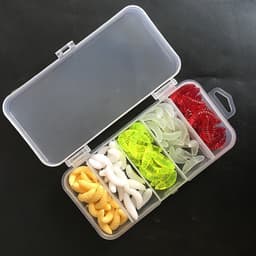 Hộp 100 Mồi Giun Mềm 2CM Chuyên Móc Lưỡi Đơn Câu Đa Năng 1
