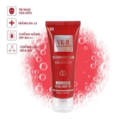 Sữa Rửa Mặt Love Skin White VK-II Ngừa Mụn, Giảm Thâm, Chống Lão Hoá, Giữ Ẩm Cho Da 80ml 7