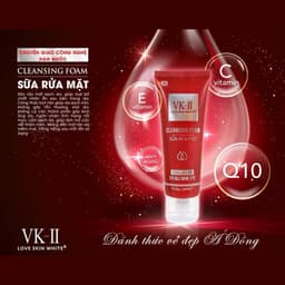 Sữa Rửa Mặt Love Skin White VK-II Ngừa Mụn, Giảm Thâm, Chống Lão Hoá, Giữ Ẩm Cho Da 80ml 8