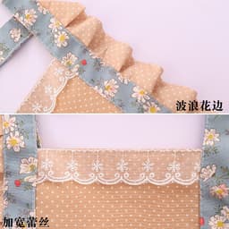 Tạp dề nấu ăn công chúa siêu xinh, tạp dề nữ phong cách Vintage thắt lưng thoáng khí_M130 4