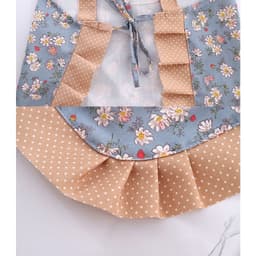 Tạp dề nấu ăn công chúa siêu xinh, tạp dề nữ phong cách Vintage thắt lưng thoáng khí_M130 6