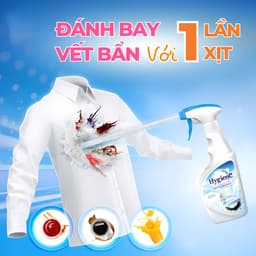Xịt Tẩy Trắng Quần Áo Hygiene - Nước Tẩy Quần Áo Trắng Và Màu Tẩy Nhanh Vết Bẩn Thái Lan 500ml 6