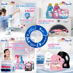 Xịt Tẩy Trắng Quần Áo Hygiene - Nước Tẩy Quần Áo Trắng Và Màu Tẩy Nhanh Vết Bẩn Thái Lan 500ml 8
