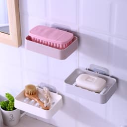 Khay Để Xà Bông Phòng Tắm Dán Tường 1 Lớp Đáy Kín Siêu Bền Tiện Lợi 2