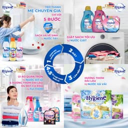 1 gói Nước xả vải Hygiene 20ml thơm lâu, mềm vải, nhiều mùi hương 20ml 8