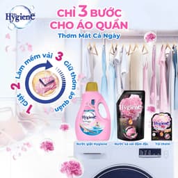 Nước Giặt Hygiene Thái Lan Nước Giặt Xả Vải 2 Trong 1, Khử Mùi Ẩm Mốc 2500ml/2800ml 5