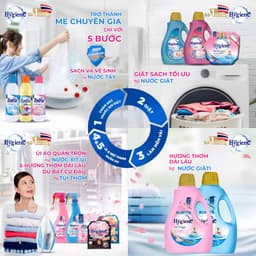 Nước Giặt Hygiene Thái Lan Nước Giặt Xả Vải 2 Trong 1, Khử Mùi Ẩm Mốc 2500ml/2800ml 8