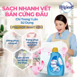 Nước Giặt Hygiene Thái Lan Nước Giặt Xả Vải 2 Trong 1, Khử Mùi Ẩm Mốc 2500ml/2800ml 6