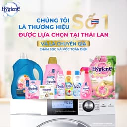 Nước Giặt Hygiene Thái Lan Nước Giặt Xả Vải 2 Trong 1, Khử Mùi Ẩm Mốc 2500ml/2800ml 9