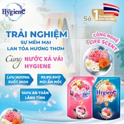 Nước Xả Vải Hygiene Thái Lan Exper Care Đậm Đặc Hương Hoa Tự Nhiên Nhiều Size 3