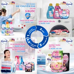 Nước Xả Vải Hygiene Thái Lan Exper Care Đậm Đặc Hương Hoa Tự Nhiên Nhiều Size 9