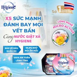 Nước giặt đậm đặc Hygiene Thái Lan 1400ml-3000ml sạch sâu, thơm lâu, khử mùi 3