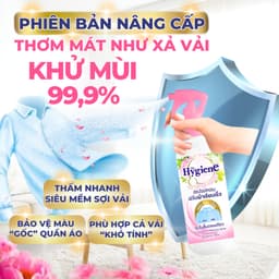 Xịt Thơm Quần Áo Hygiene Thơm Vải Ủi Đồ Lưu Hương Lâu Thái Lan 220ml 2