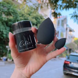 Mút tán nền Celin chuyên dụng cho trang điểm siêu mềm ít hút nền đàn hồi cao 3