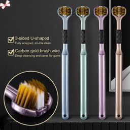 Bàn Chải Đánh Răng Bikoxi Bộ 4 Chiếc Lông Mềm Bảo Vệ Lợi Tay Cầm Gọn Nhẹ, chăm sóc răng miệng_M259 2