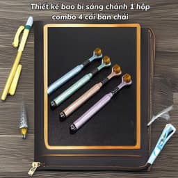 Bàn Chải Đánh Răng Bikoxi Bộ 4 Chiếc Lông Mềm Bảo Vệ Lợi Tay Cầm Gọn Nhẹ, chăm sóc răng miệng_M259 9