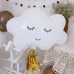 Phụ kiện trang trí sinh nhật tone màu nâu kem basic phong cách Hàn Quốc 4