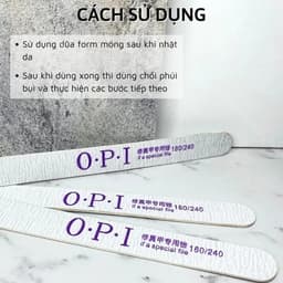 Combo 10 Dũa mỏng OPI loại mỏng chuyên dụng cho dân làm nail 2 mặt nhám 1