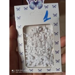 Sét charm nơ nhựa đính móng trắng siêu xinh sét NAil BẢo AN 2