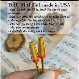 Đầu mài Mỹ Titanium 5in1 dùng được cho cả gel và bột 3