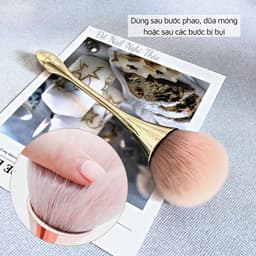 Chổi phủi bụi nail cán dài sang chảnh màu Ramdoom 2