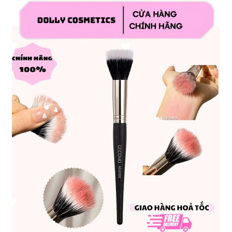 [GECOMO] Cọ Trang Điểm Tán Phấn Má GECOMO Lông Siêu Mềm Mịn DOLLY COSMETICS