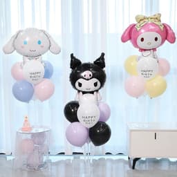 Trụ kèm bóng hình chủ đề Kuromi, Sanrio, bóng hình chủ đề Sanrio cho bé siêu hot 1