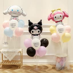 Trụ kèm bóng hình chủ đề Kuromi, Sanrio, bóng hình chủ đề Sanrio cho bé siêu hot 5