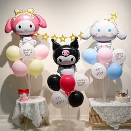 Trụ kèm bóng hình chủ đề Kuromi, Sanrio, bóng hình chủ đề Sanrio cho bé siêu hot 6