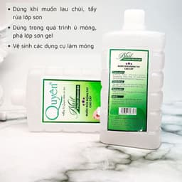 Nước rửa móng tay quyên chính hãng chai vuông gel aciton,nước lau móng chai 500ml 5