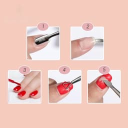 Cây đẩy da chết Cây cạo sơn gel lấy khóe móng loại inox 304 chuyên dụng làm NAIL 6