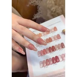 Set thạch 12 màu tặng kèm bảng màu thạch nâu hồng MINAYIN 4